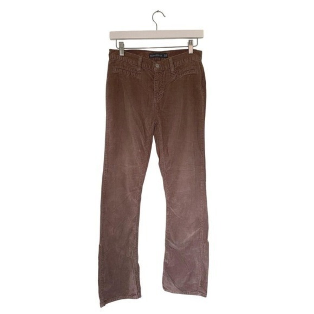 Gap Modern Boot Cut Pants Womens 2 Brown Corduroy Y2K Casual Fall Neutral Cords